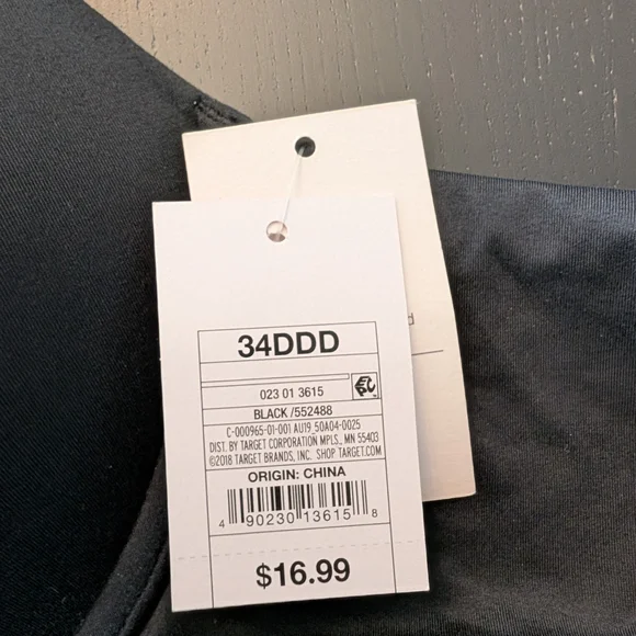 3 For $18 Auden Black Women's Bra - Picture 3 of 8